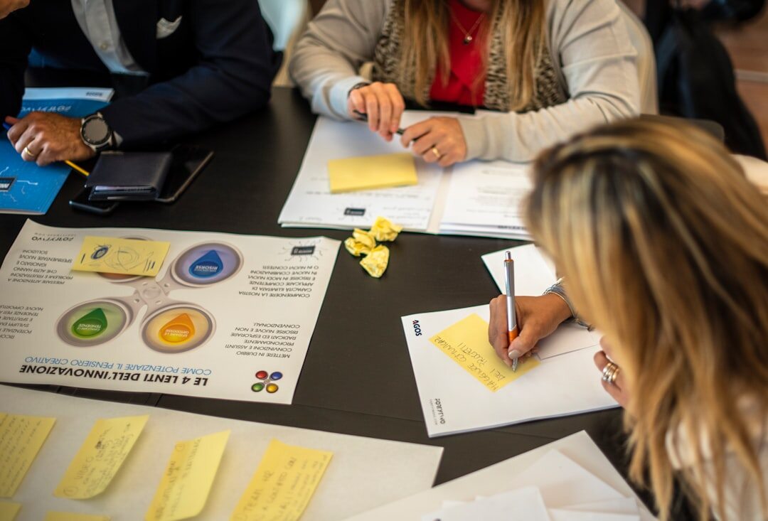 group discussion in workshop